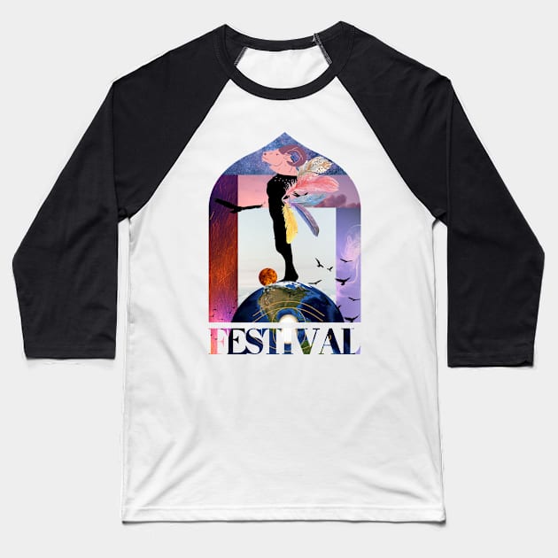 The Festival Love Baseball T-Shirt by ManifestYDream